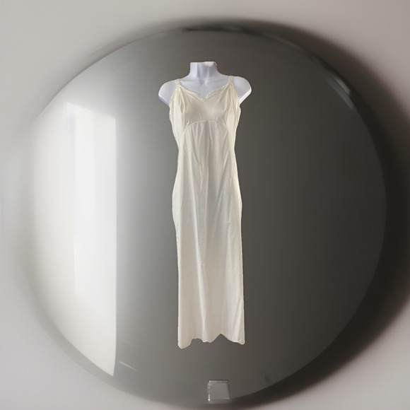 Komar Kids Dresses & Skirts - Komar Womens Slip Dress Size 34 Vintage Side Slit Cottagecore Whimsical Made USA